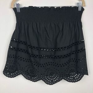 Madewell Eyelet Cami Top, black, style J2535